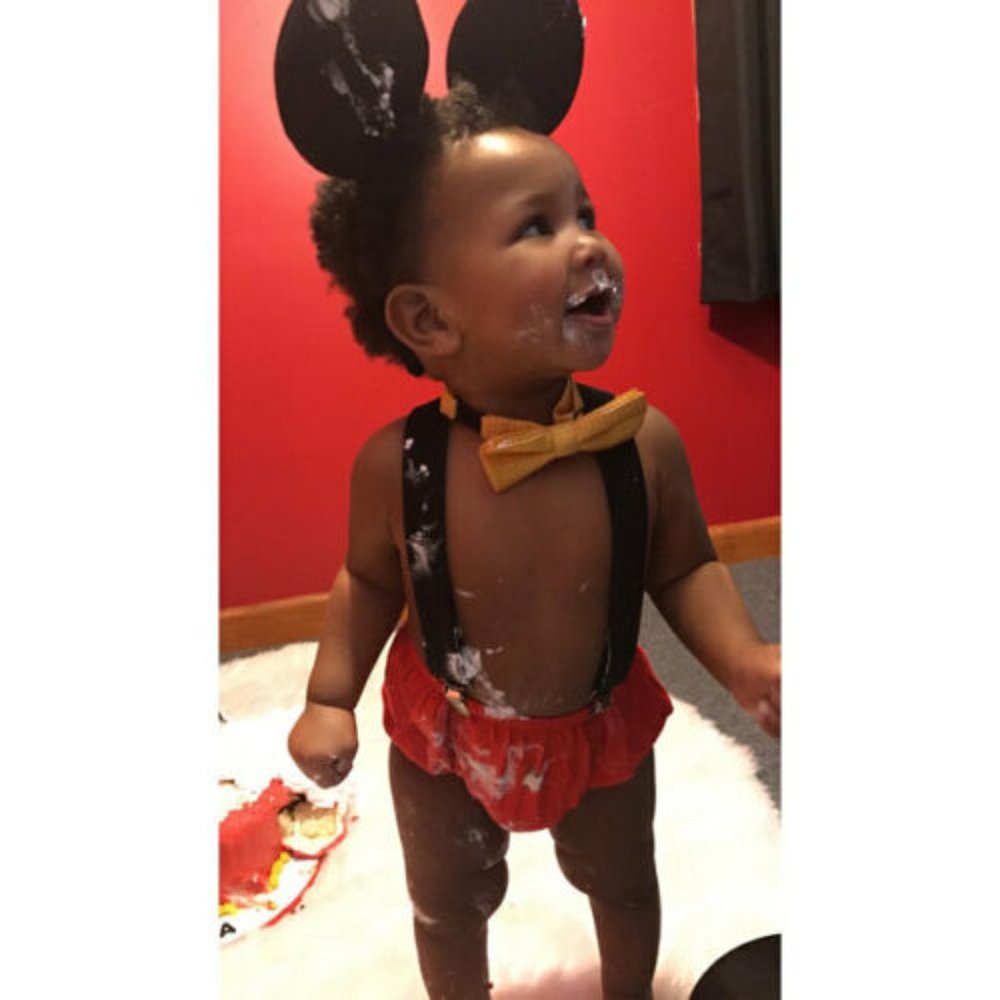 Mickey mouse red yellow Baby Boy Cake Smash Outfit First Birthday Photo Prop - Picture 2 of 2